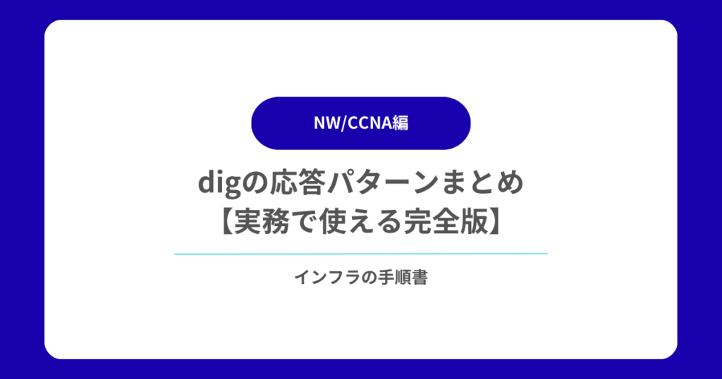 digの応答パターンまとめ【実務で使える完全版】