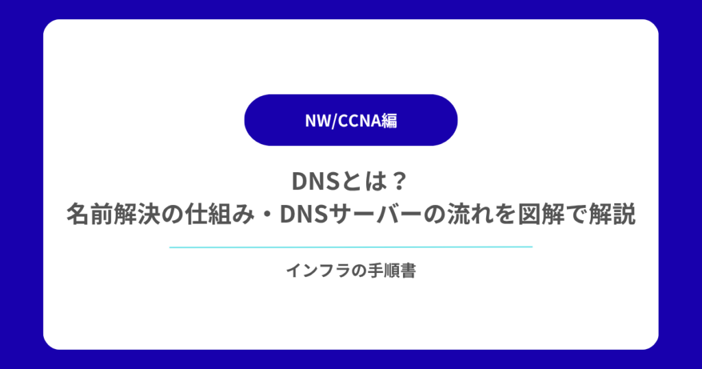 DNSとは？名前解決の仕組み・DNSサーバーの流れを図解で解説